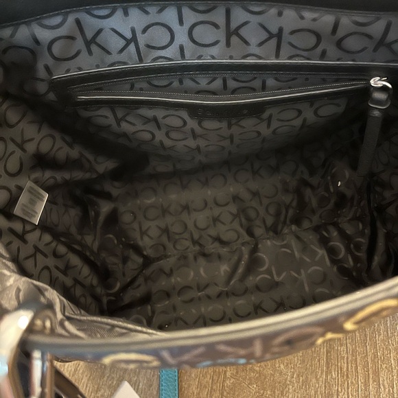 NWT! New Calvin Klein Reyna Logo Tote - Picture 5 of 5